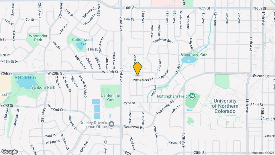 2117 20th Street Rd Map and Location Details
