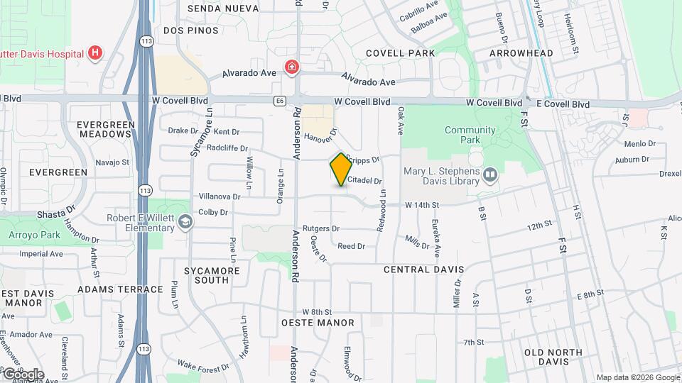 557 Villanova Dr Map and Location Details