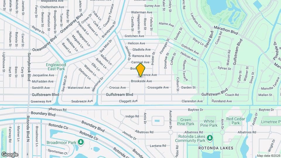 11992 Brookside Ave Map and Location Details