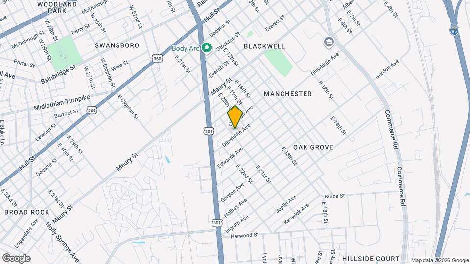 2019 Dinwiddie Ave Map and Location Details