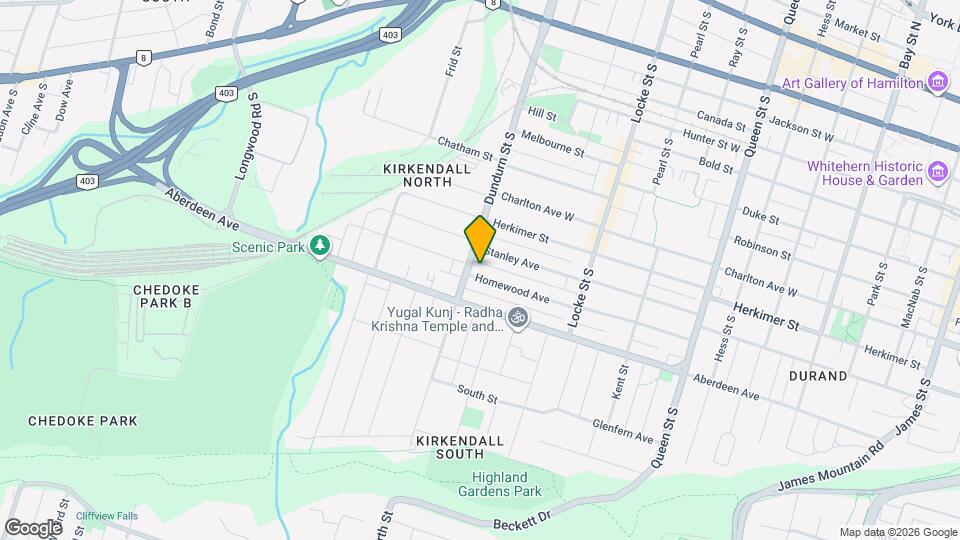 204 Homewood Ave Map and Location Details