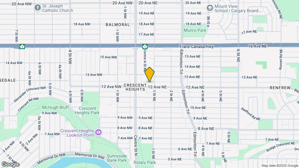 130B 12 Av NE Map and Location Details