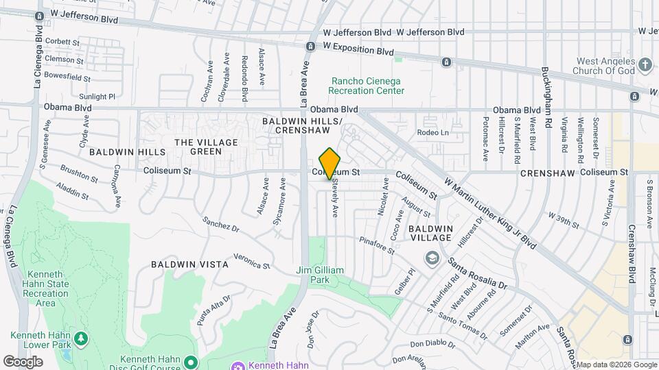 5005 August St Map and Location Details