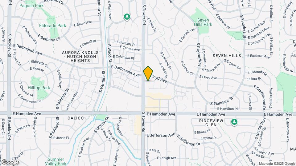 18566 E Greenwood Pl Map and Location Details