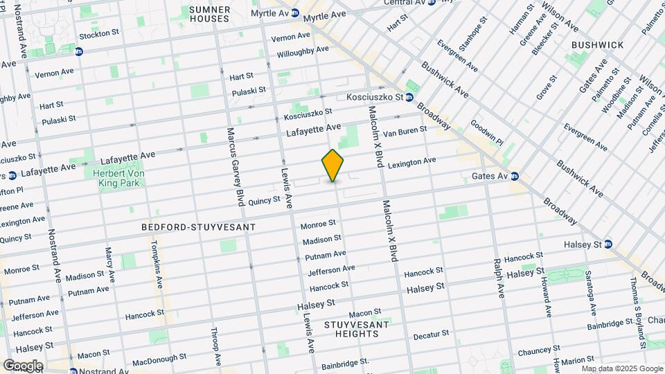 184 Stuyvesant Ave, Unit Clara Map and Location Details