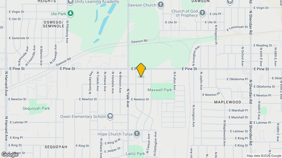 1414 N Braden Ave Map and Location Details