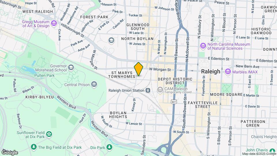 131 S Boylan Ave Mapa y Detalles de la Ubicación