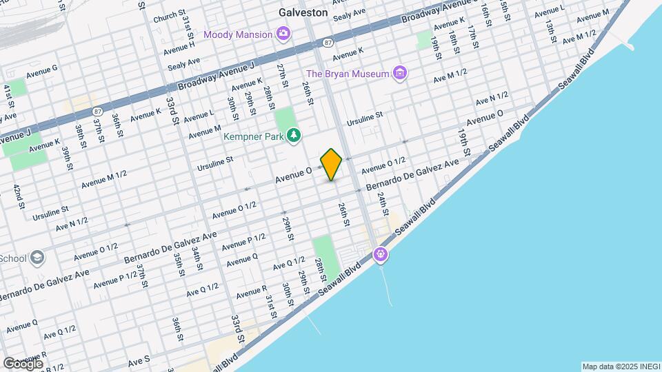 2605 Avenue O 1/2 Map and Location Details