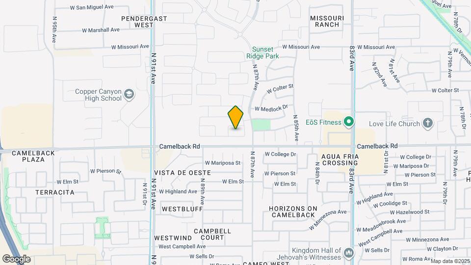 8730 W Pasadena Ave Map and Location Details