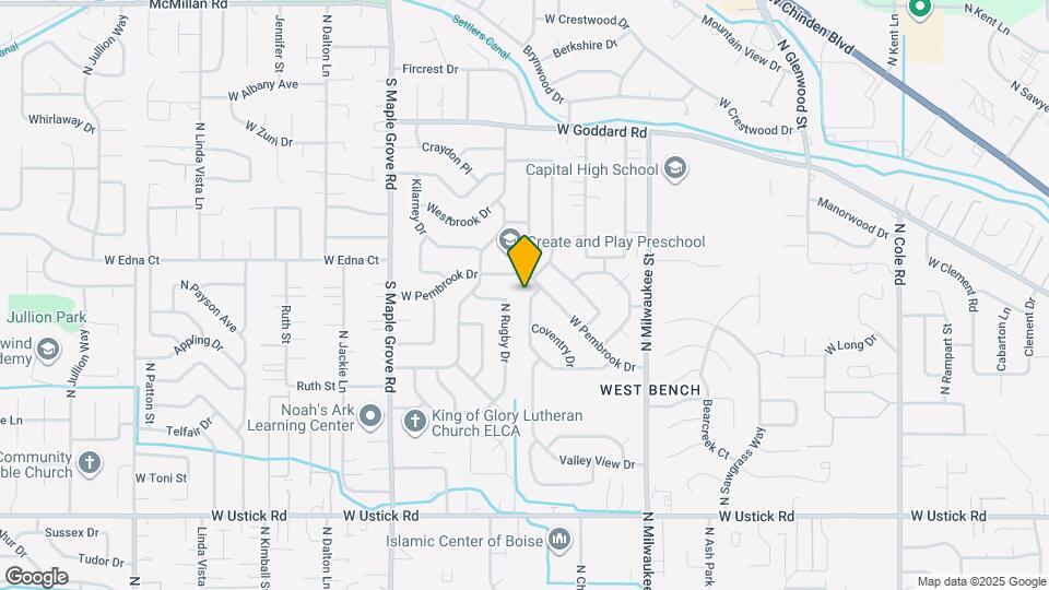 3873 N Manchester St Map and Location Details