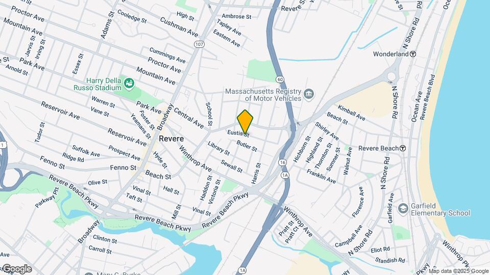 92 Eustis St, Unit #1 Map and Location Details