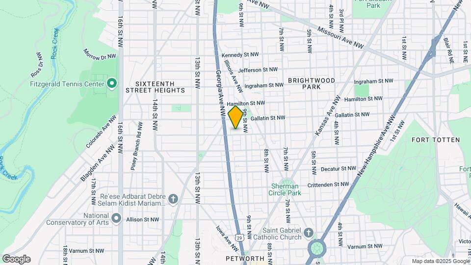 921 Farragut St NW, Unit Petworth Map and Location Details