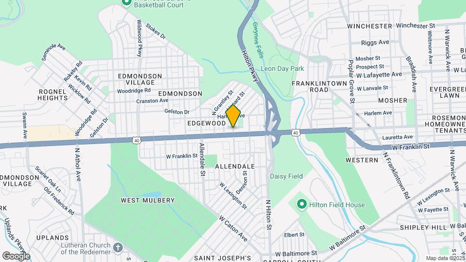 600 Edgewood St Map and Location Details