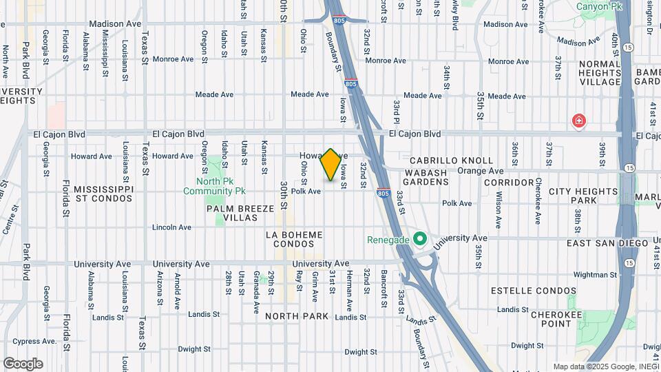 4111 Illinois St Map and Location Details