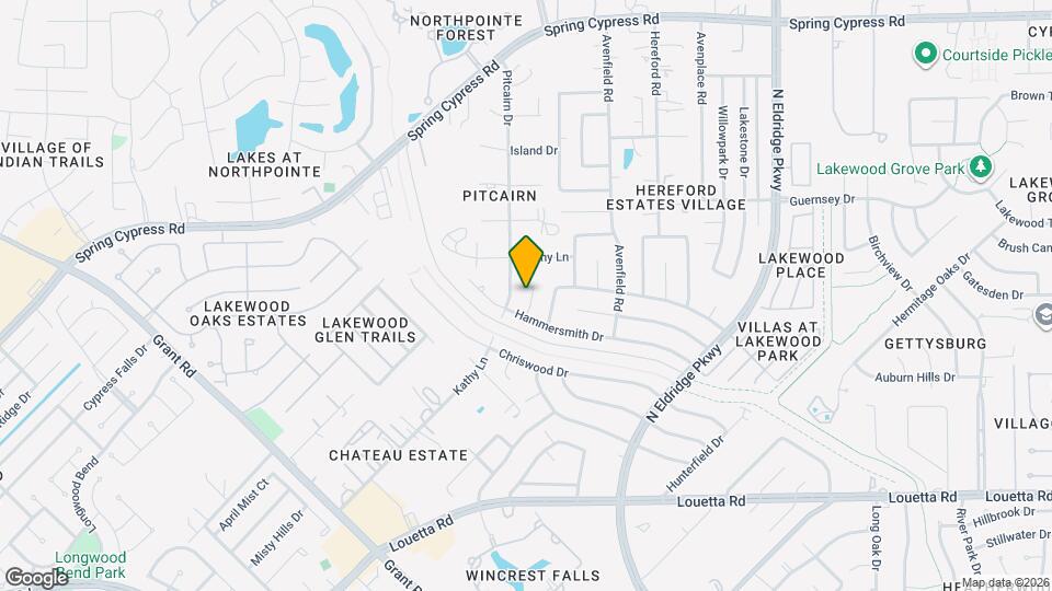 16315 Hammerwood Ct Map and Location Details