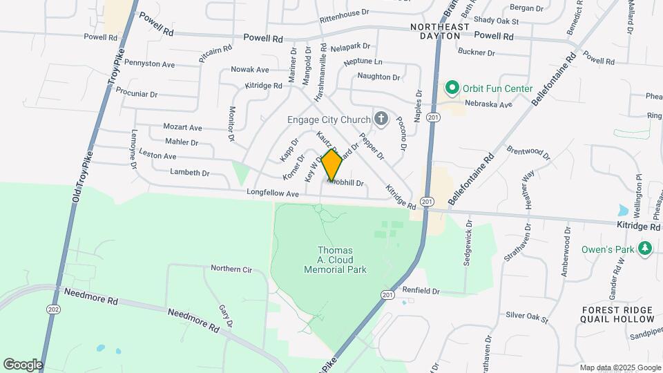 4606 Knobhill Dr Map and Location Details