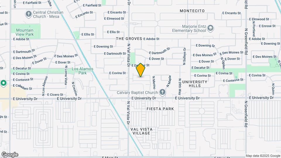 525 N Val Vista Dr Mapa y Detalles de la Ubicación