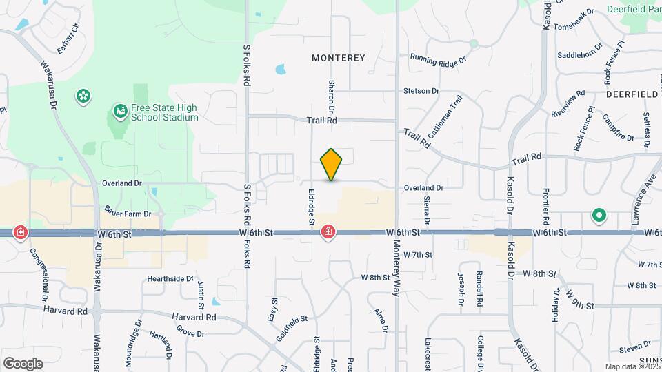 4027 Overland Dr Map and Location Details