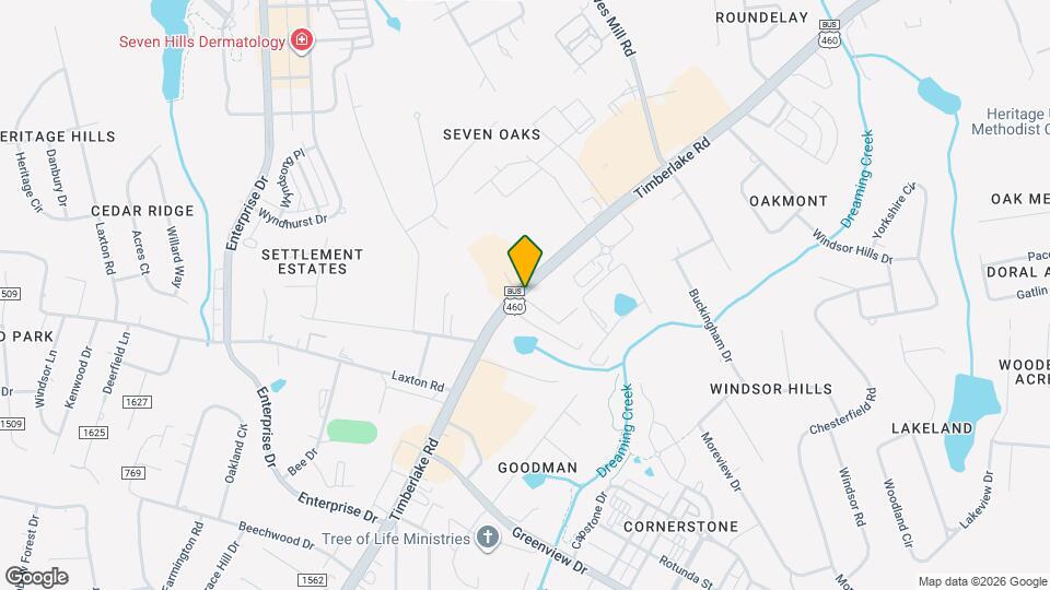 8022 Timberlake Rd Map and Location Details