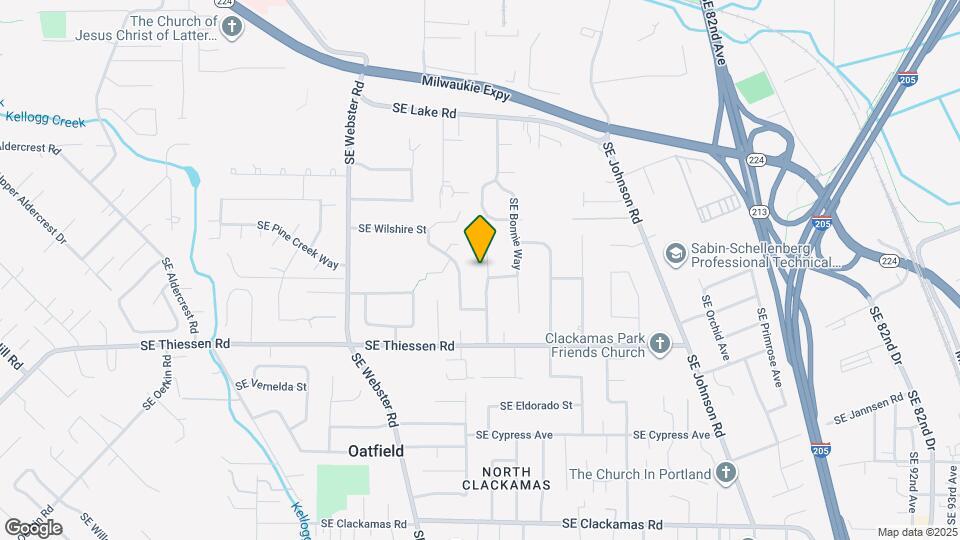 14465 SE Bevington Ct Map and Location Details