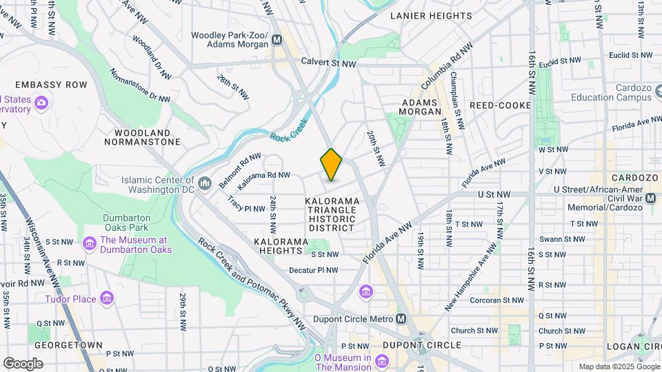 2139 Wyoming Ave NW Mapa y Detalles de la Ubicación