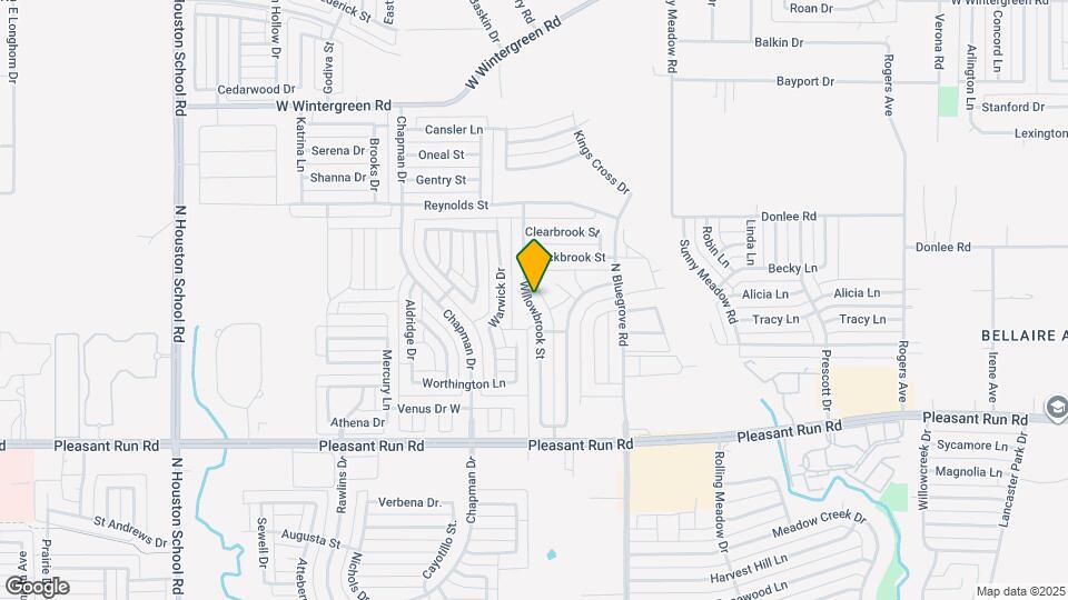 1546 Willowbrook St Map and Location Details