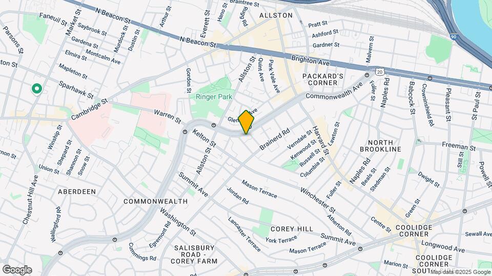 1334 Commonwealth Ave, Unit 18 Mapa y Detalles de la Ubicación