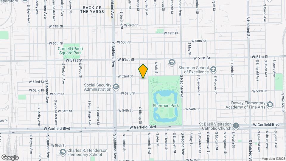 5207 S Bishop St, Unit 2 Map and Location Details