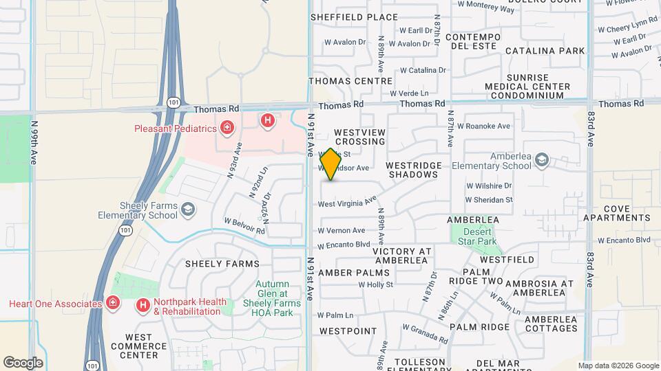 9017 W Cambridge Ave Map and Location Details