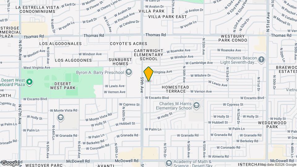 2518 N 58th Dr Mapa y Detalles de la Ubicación