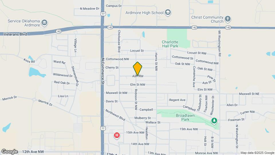 726 Ash St Map and Location Details