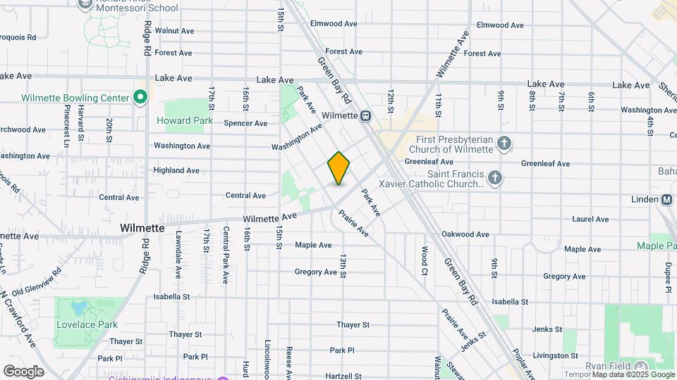 1322 Wilmette Ave Map and Location Details