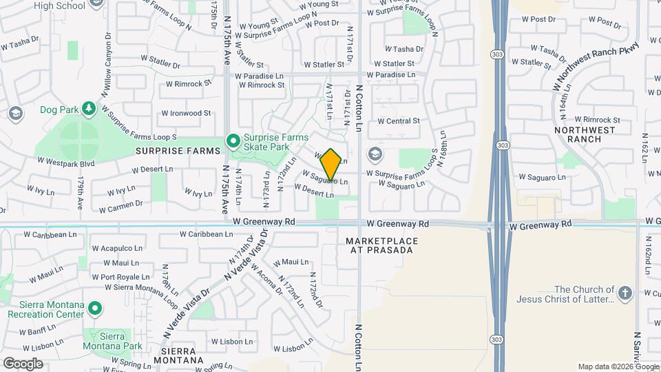 17149 W Saguaro Ln Map and Location Details