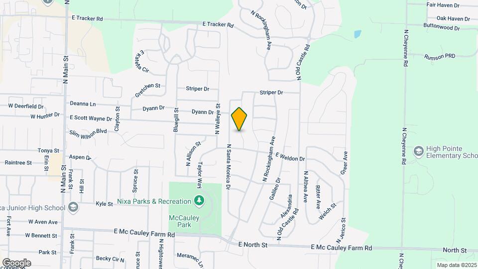 663 N Montego St Map and Location Details