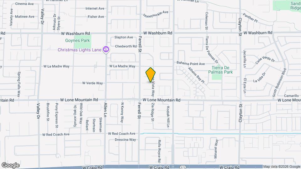 3207 W Verde Way Map and Location Details