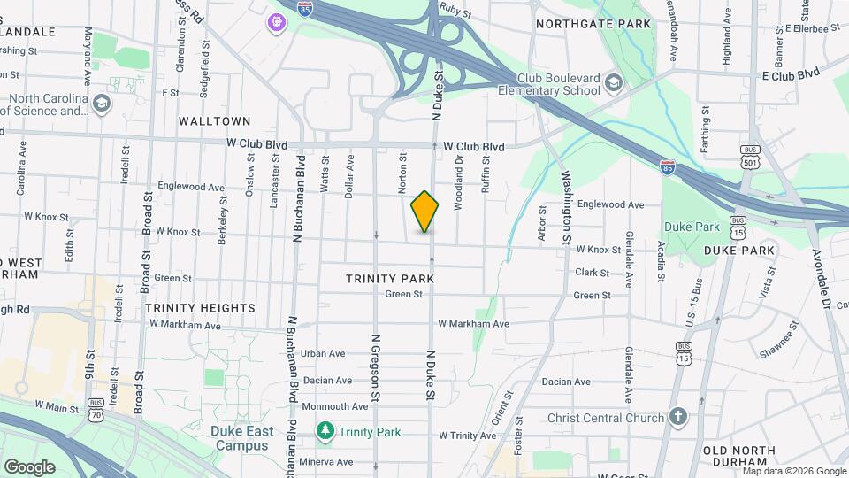 1401 N DUKE ST Map and Location Details