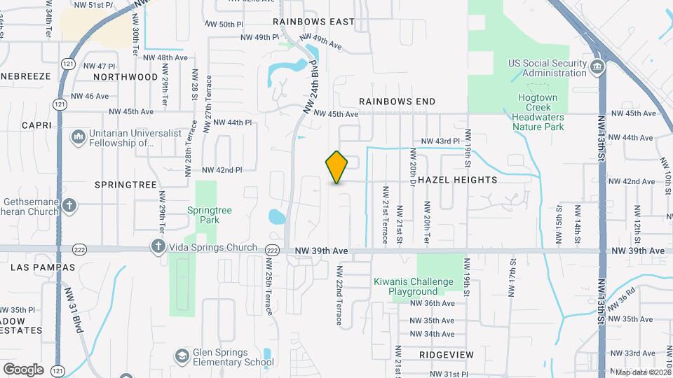 2260 NW 41st Pl Map and Location Details