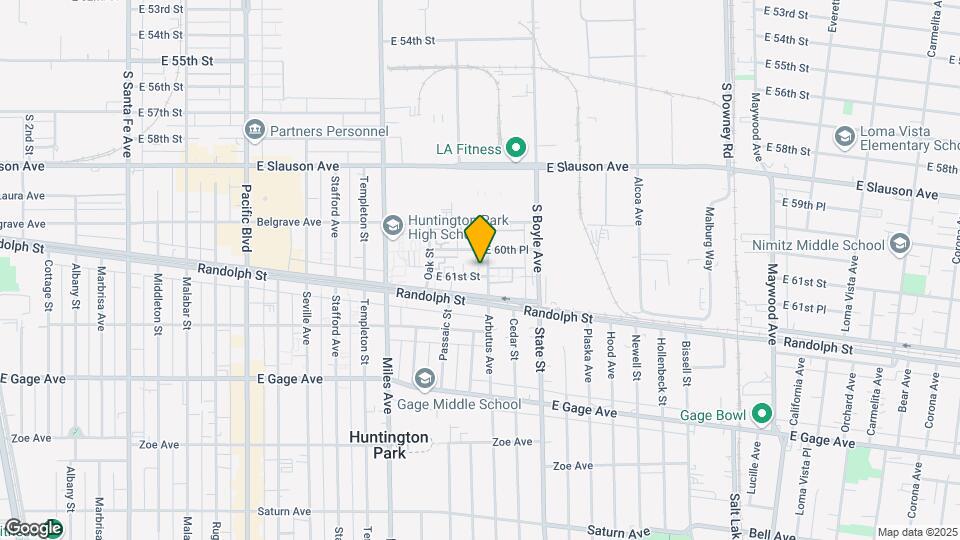 2963-2965 E 61st St Map and Location Details