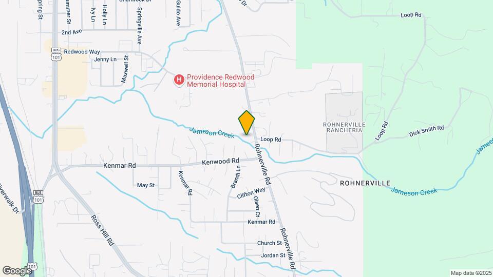 3896 Rohnerville Rd Map and Location Details
