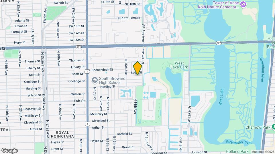 1415 Coolidge St Map and Location Details