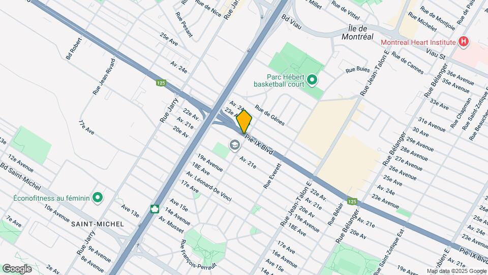 7600 Pie IX Boul Map and Location Details