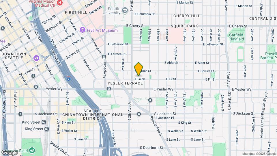 1222 E Fir St Map and Location Details