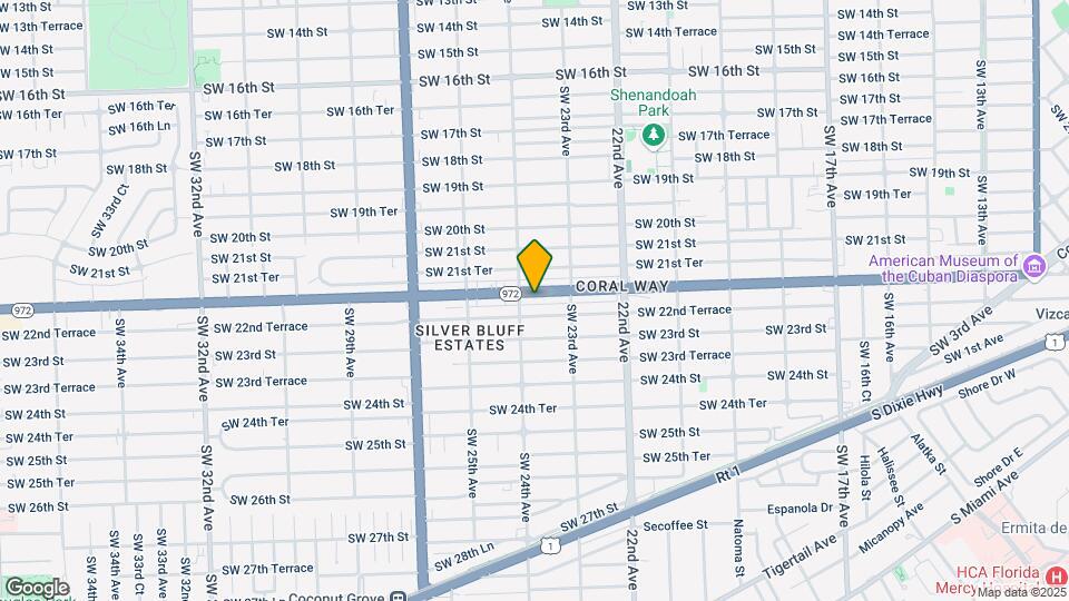2380 Coral Way Mapa y Detalles de la Ubicación