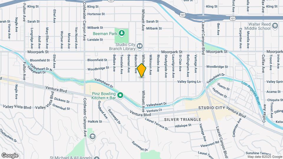 4209 Whitsett Ave Mapa y Detalles de la Ubicación