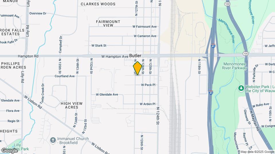 12625 W Courtland Ave Map and Location Details