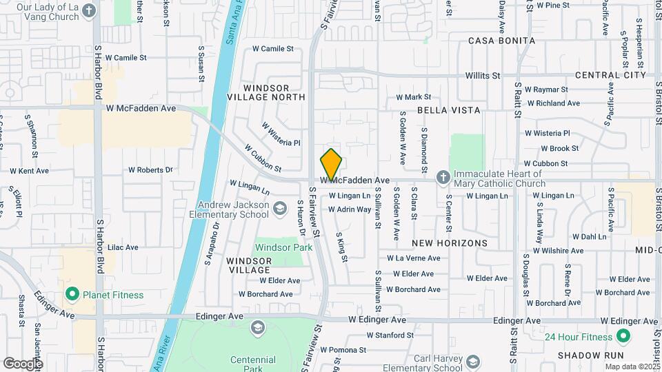 2710 Mcfadden Ave Map and Location Details