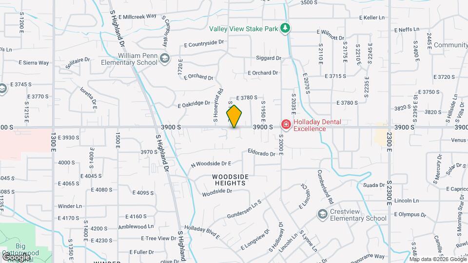 1870 E 3900 S Map and Location Details