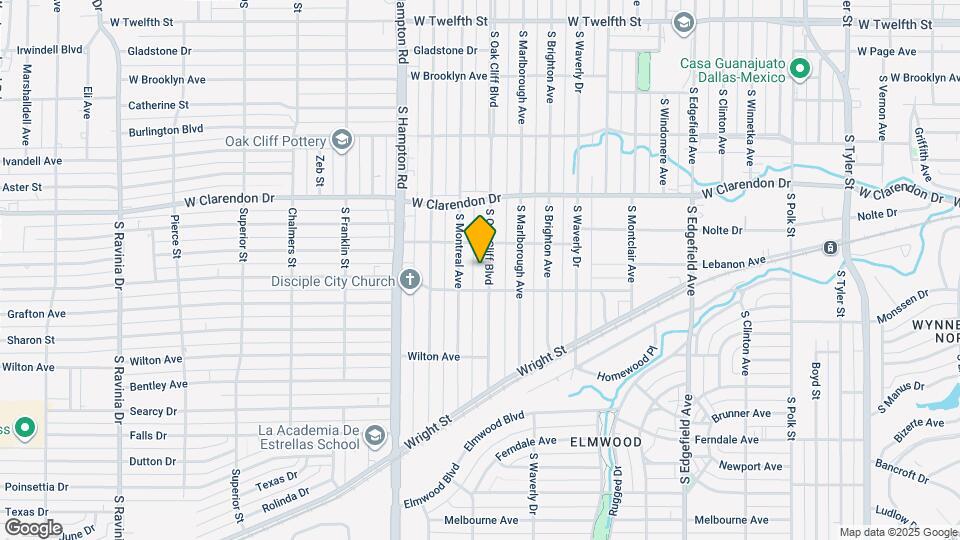 1227 S Oak Cliff Blvd Map and Location Details