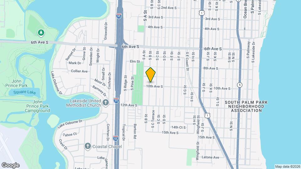 926 S B St Mapa y Detalles de la Ubicación