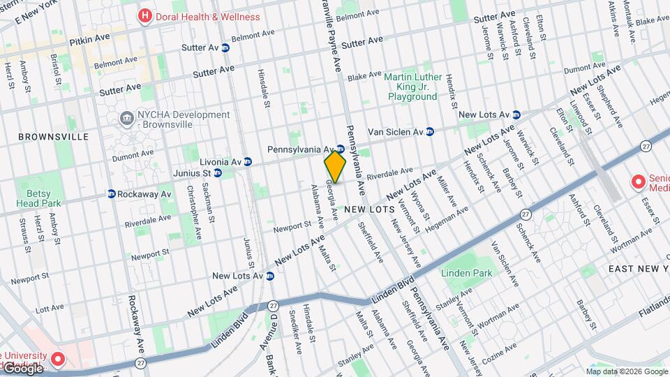 560 Riverdale Ave Map and Location Details